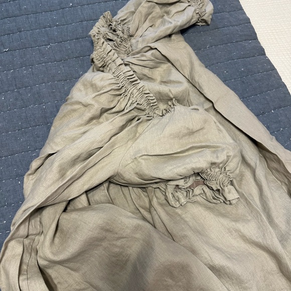 Natural Puff Sleeve Linen Chemise - Picture 6 of 8